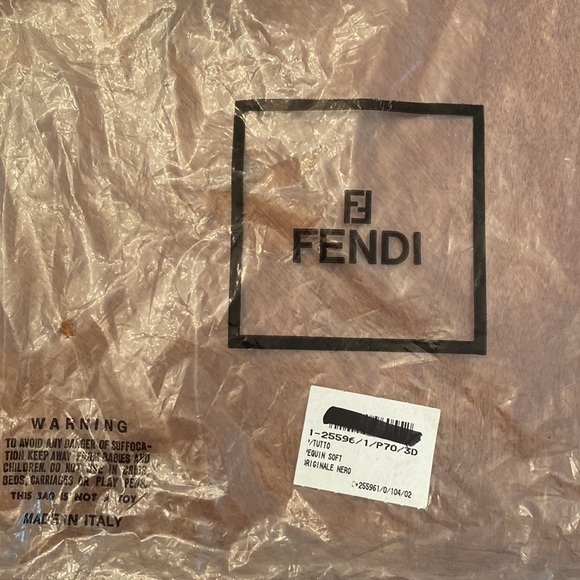 Vintage Fendi Pouch Brown Canvas Clutch - Picture 10 of 10